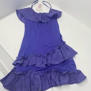 LA ROK**Gorgeous Purple Ruffle Top**Large (12) $89